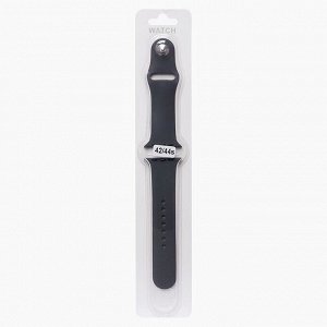 Ремешок ApW для "Apple Watch 42/44/45 mm" Sport Band (S) (dark grey)