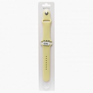 Ремешок ApW для "Apple Watch 42/44/45 mm" Sport Band (S) (lemon cream)