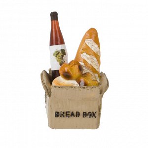Фигурка декоративная (магнит) "Bread box" 4*3,5*6см. (4вида) (min12) (полистоун) (транспортная упаковка)