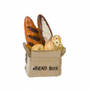 Фигурка декоративная (магнит) &quot;Bread box&quot; 4*3,5*6см. (4вида) (min12) (полистоун) (транспортная упаковка)