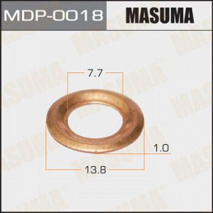 Шайбы для форсунок MASUMA Медь 16627-V0702, 7,7х13,8х1 TD#,CD#,FD#