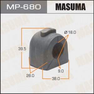 Втулка стабилизатора MASUMA /front/ Impreza, Legasy, Forester [уп.2]