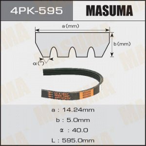 Ремень ручейковый MASUMA 4PK- 595