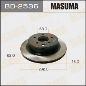 Диск тормозной MASUMA rear X-TRAIL/ T30, T31 [уп.2]