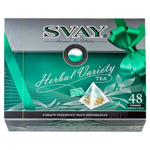Чай SVAY 'Herbal Variety' набор 8 видов 48 пирамидок 1 уп.х 6 шт.