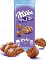 Шоколад Милка Milka Bubbles Молочный пористый,76г
