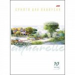 Папка для акварели А4 10л &quot;Пейзаж&quot; 180г/м2 9132 (008813) Хатбер {Россия}