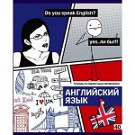 Тетрадь 40л &quot;Poker face&quot; по английскому языку со справ. материалом 8066 BG {Россия}