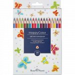 Карандаши 18цв &quot;HAPPYCOLOR&quot; 30-0052 Bruno Visconti {Китай}