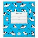 Тетрадь 18л линия 46569 Dogs голубой  {Россия}