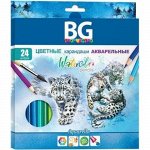 Карандаши акварельные 24цв &quot;AQUARELLA&quot; 3.0 мм 4667 BG {Китай}