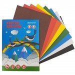 Набор цветного картона А4 8л 8цв. в папке КЦН8Л8Ц-ШК SchoolФормат {Россия}