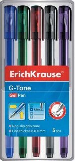Набор гелевых ручек 5цв G-TONE 39002 Erich Krause {Китай}