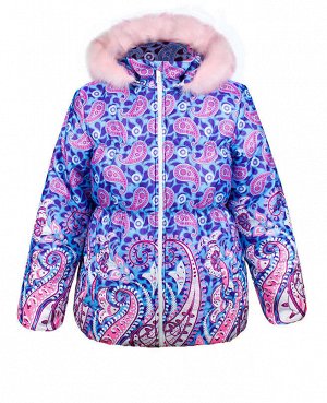 Зимняя куртка для девочки Цвет: голубой