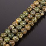 Бусины для украшений из Яшмы океанической