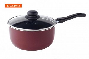 Ковш антипригарный 1,5л стеклянная крышка Expert ТМ Scovo