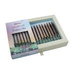 20625 Knit Pro Набор Deluxe Set съемных спиц 3,5мм-8мм, тросик 60см, 80см, 100см, заглушки 8шт, дерево, 8 видов спиц