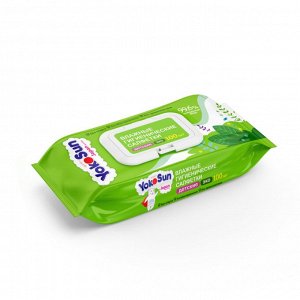 Детские влажные гигиенические салфетки YokoSun ECO 100шт./24