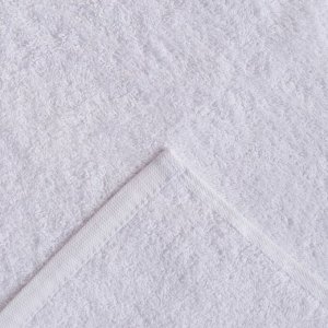 Полотенце махровое «Экономь и Я», размер 70х130 см, цвет белый