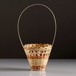 Корзина «Стакан», 14х16 см, бамбук