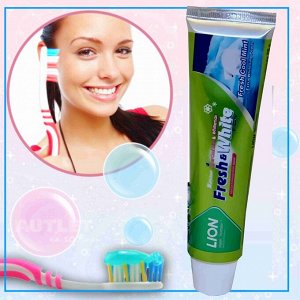 * LION "Фреш энд Вайт" Зубная паста 160гр "Fresh Cool Mint" мятная свежесть