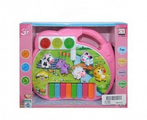 Игрушка для малышей. Пианино "Звуки животных", звуковые и световые эффекты 21,8х5х16,6 см145
