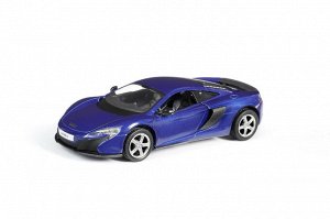 Машинка металлическая Uni-Fortune RMZ City 1:32 McLaren 650S, инерционная, цвет синий631