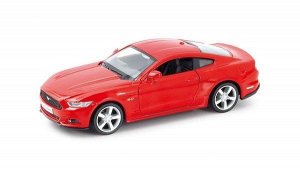 554029-RD Машинка металлическая Uni-Fortune RMZ City 1:32 Ford Mustang 2015 инерционная, (красный), 12,7х5,08х3,75 см