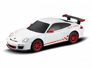 Машинка на радиоуправлении RASTAR Porsche GT3 RS 18см, белый 27MHZ 1:24193