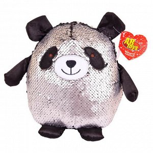 Панда с пайетками 20 см игрушка мягкая601