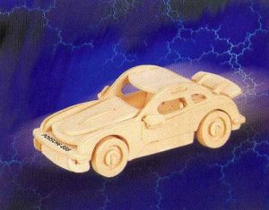 Сборная деревянная модель Чудо-Дерево Транспорт Спорткупе (2 пластины)29