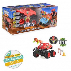 TY5873B Машинка р/у разбивающийся внедорожник "Monster Smash Ups", Viper