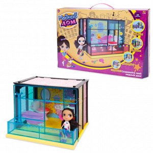 Игровой набор Abtoys В гостях у куклы "Модный дом" в наборе с куклой и мебелью, 35 деталей, в коробке, 46,5x7,5x31 см2