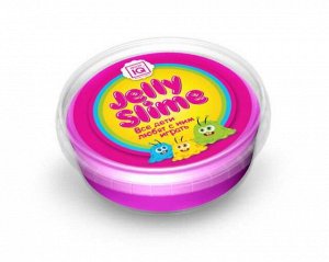 Слайм Master IQ Jelly Slime готовый розовый с блестками19
