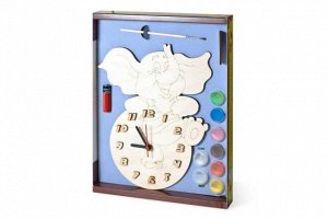 Набор для творчества Нескучные игры Часы Слоник с циферблатом под роспись, с красками10