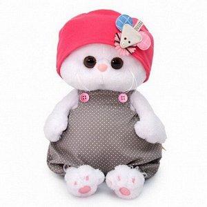 LB-037 Мягкая игрушка BUDI BASA Кошка Ли-Ли BABY в шапочке с мышкой 20 см