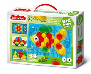 Мозаика для самых маленьких Рыбка d40/4 цв/34 эл BABY TOYS14