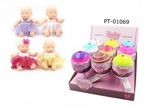 Кукла ABtoys Baby Boutique Пупс-сюрприз в конфетке 9 шт. в дисплее, 4 вида в коллекции (4 серия)1674