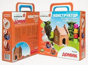 Конструктор Построй и играй! Briсkmaster "ДОМИК" из настоящих кирпичиков (99 деталей)20