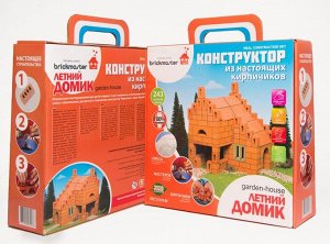 Конструктор Построй и играй! Briсkmaster "ЛЕТНИЙ ДОМИК" из настоящих кирпичиков (243 детали)25