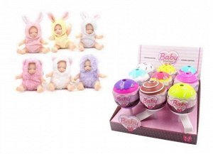 Кукла ABtoys Baby Boutique Пупс-сюрприз в конфетке с аксессуарами 6 видов в коллекции, (2 серия)