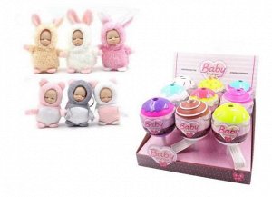Кукла ABtoys Baby Boutique Пупс-сюрприз в конфетке с аксессуарами 6 видов в коллекции, (3 серия)