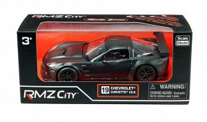 Машинка металлическая Uni-Fortune RMZ City 1:32 Chevrolet Corvette C6.R,инерционная, серый матовый цвет, 16.5 x 7.5 x 7см690