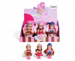Кукла-мини "Baby Ardana", сладкая серия, 12 шт. в дисплее, 3 вида в коллекции, ЦЕНА ЗА ШТУКУ!881