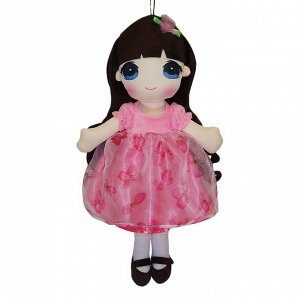 M6047 Кукла ABtoys Мягкое сердце, мягконабивная в розовом платье, 50 см