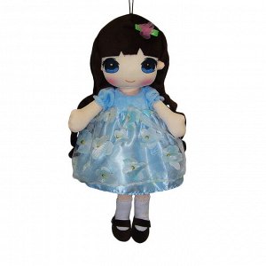 M6048 Кукла ABtoys Мягкое сердце, мягконабивная в голубом платье, 50 см