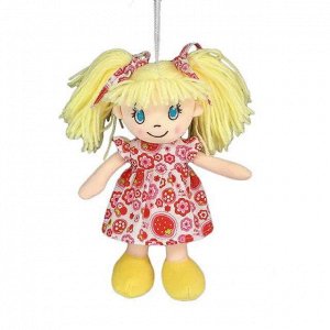 Кукла ABtoys Мягкое сердце, мягконабивная, платье в цветочек, 20 см390