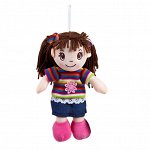 Кукла ABtoys Мягкое сердце, мягконабивная, платье в полоску, 20 см