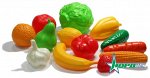 Набор Овощи и фрукты (13 предметов в сетке) 21х12х26 см56