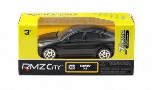 Машинка металлическая Uni-Fortune RMZ City 1:64 BMW X6, без механизмов, черный матовый цвет2035